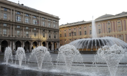 Genova, al via i lavori per la terza vasca della fontana in piazza De Ferrari
