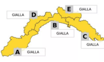 Liguria: allerta gialla dalle 21 fino a sabato sera
