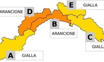Maltempo Liguria: allerta arancione dalle 21 alle 15