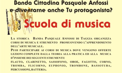 Banda Musicale Pasquale Anfossi organizza corsi di strumento a Taggia