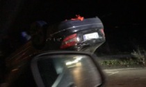 Alessandria: incidente sulla ex statale 10, auto ribaltata