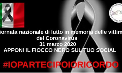 Il 31 marzo giornata di lutto nazionale per le vittime del Coronavirus