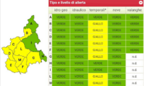 Meteo Piemonte: allerta gialla oggi e domani