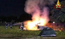 Torino, camper incendiati in piazza d'Armi