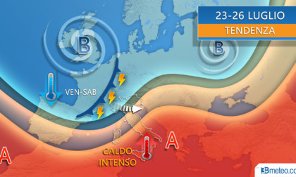 Meteo: nuovi temporali al Nord, allerta gialla in Piemonte