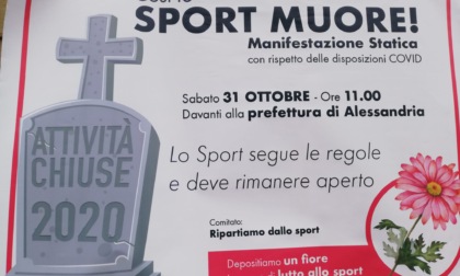 Alessandria, manifestazione contro stop ad attività sportive