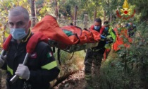 Liguria, soccorso ciclista caduto su un sentiero