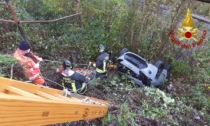 Montoggio: auto in una scarpata, salvata donna