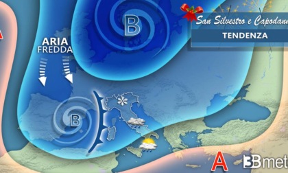 Meteo: neve e maltempo a Nord-Ovest tra Capodanno ed Epifania