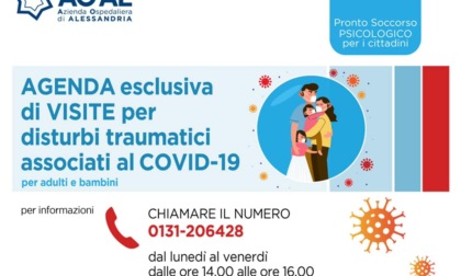 Alessandria: attivata agenda visite per disturbi traumatici da Covid-19