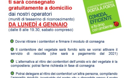 Novi Ligure, raccolta rifiuti porta a porta: consegna contenitori nella zona 2a e avvio zona 2b