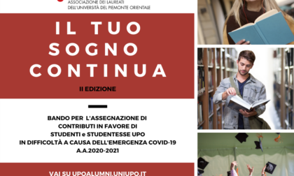 Upo Alumni: "Il tuo sogno continua" con 45.000 euro di borse di studio