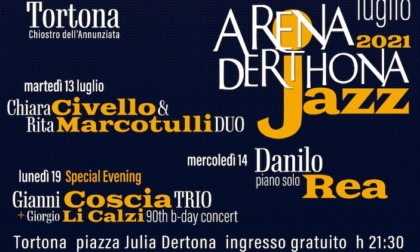 Arena Derthona, il ritorno con tre serate di grande jazz