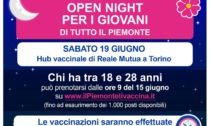 Vaccini, Piemonte: il 19 giugno, open night per la fascia 18-28