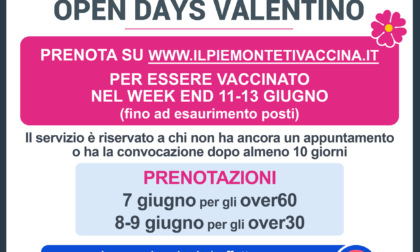 Vaccini anticovid: open days al Valentino di Torino per over 30 e over 60