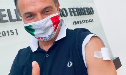 Seconda dose di vaccino per il presidente della Regione Piemonte Alberto Cirio