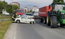 Alessandria: scontro tra due auto in via Marengo, nessun ferito