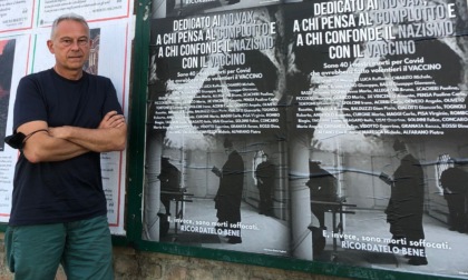 Manifesti shock a Castelnuovo Scrivia contro i No Vax: il sindaco Tagliani in diretta a L'Aria che tira su La7