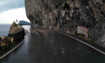 Maltempo Liguria: bomba d'acqua nell'imperiese, frana sull'Aurelia a Capo Noli