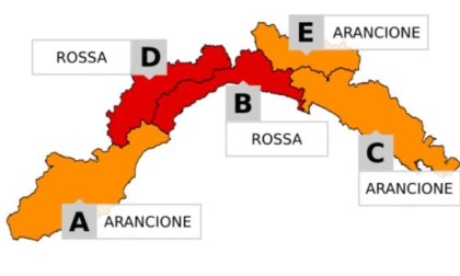 Liguria: lunedì 4 allerta rossa per temporali nel Genovesato, Savonese e valle Stura