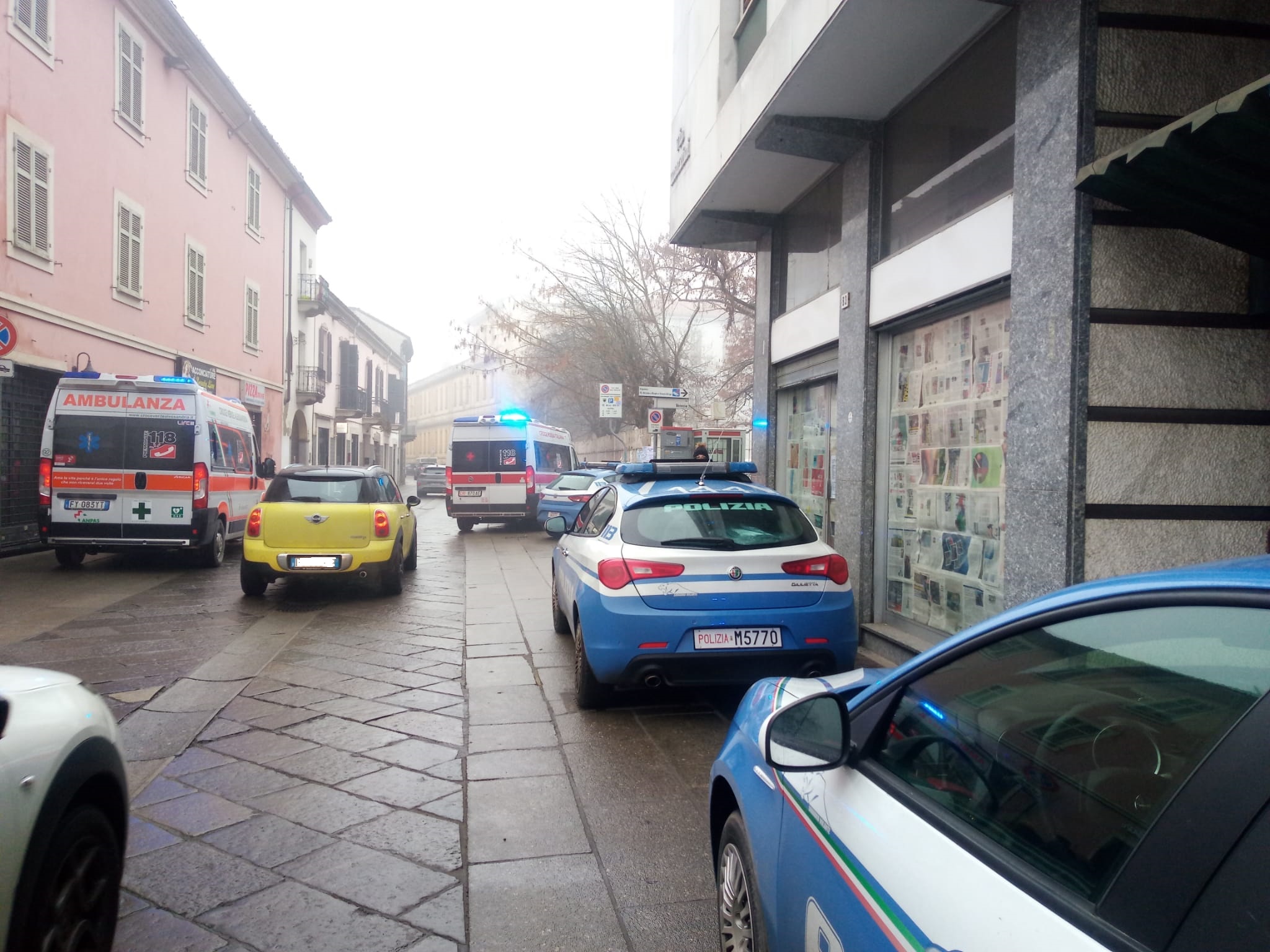 Alessandria: intervento della Polizia in via Mazzini per una lite in famiglia