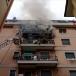 Chiavari: incendio in un appartamento al quarto piano, soccorsa una donna