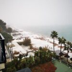 Savona: è arrivata la prima neve a pochi centimetri dalla costa