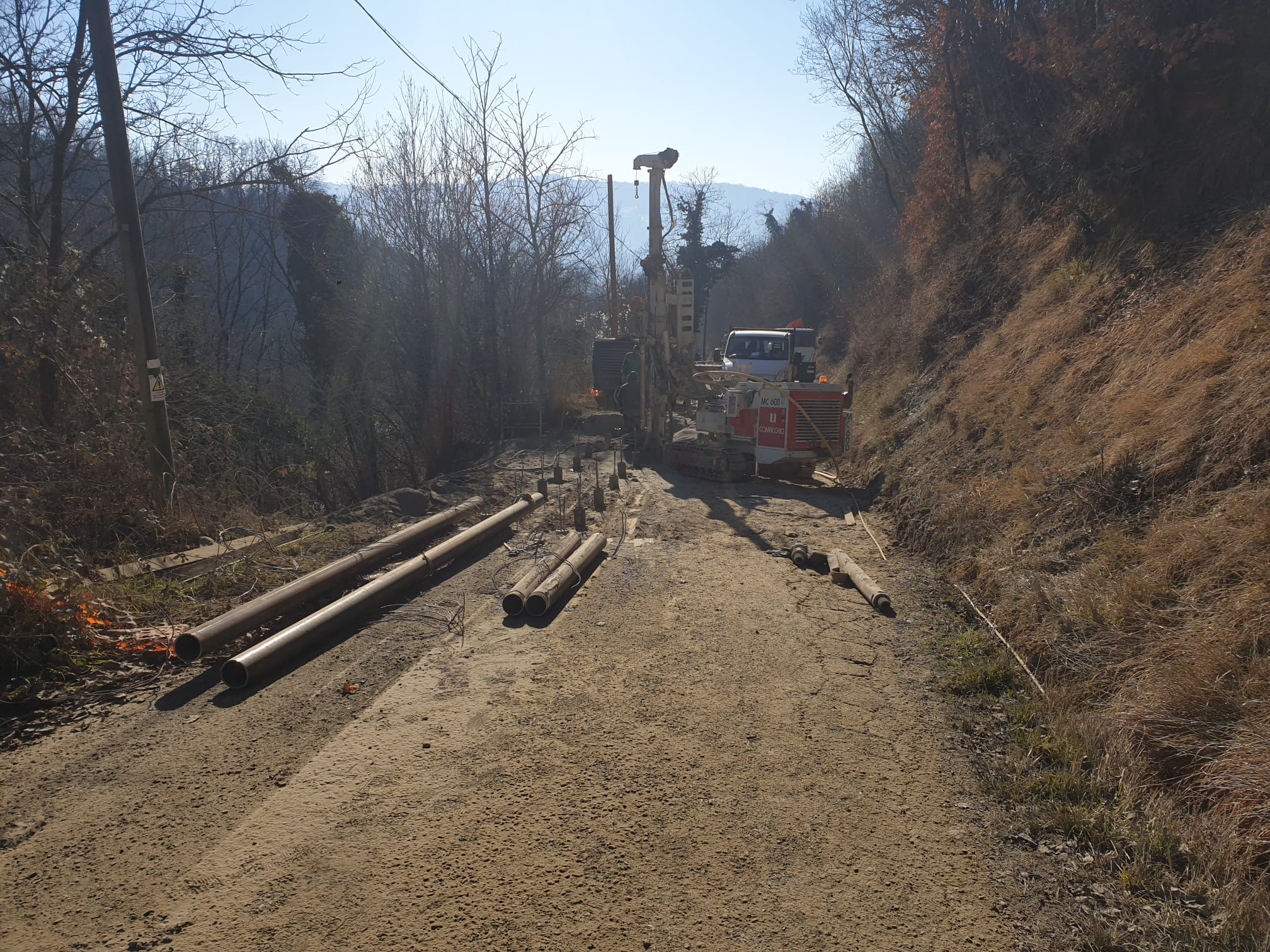 Acqui Terme: al via i lavori di consolidamento della strada di Valle Benazzo