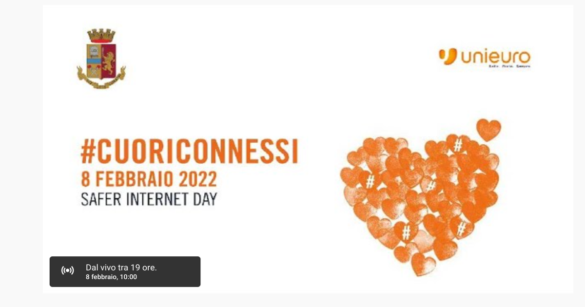 Safer Internet Day 2022: attesi oltre 200.000 studenti alla diretta streaming di Cuoriconnessi