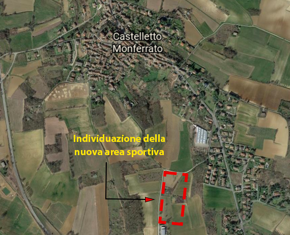 Castelletto Monferrato: individuata l’area per il futuro nuovo impianto sportivo