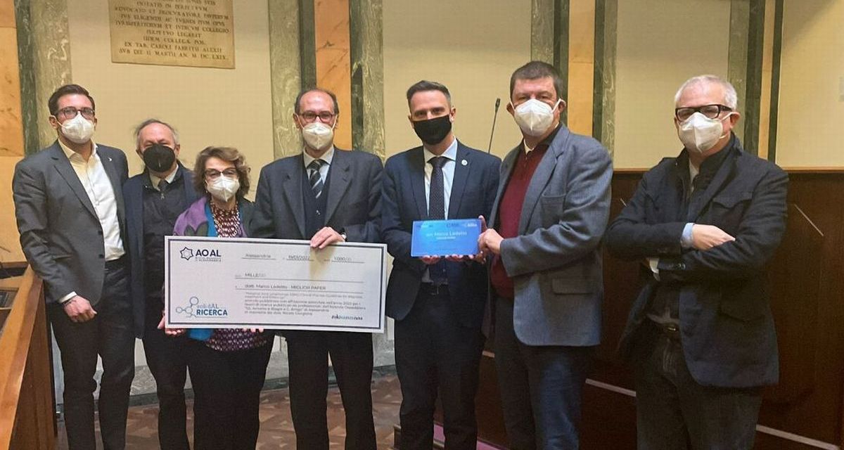 Alessandria, il dottor Marco Ladetto riceve il premio per il miglior articolo sulla ricerca