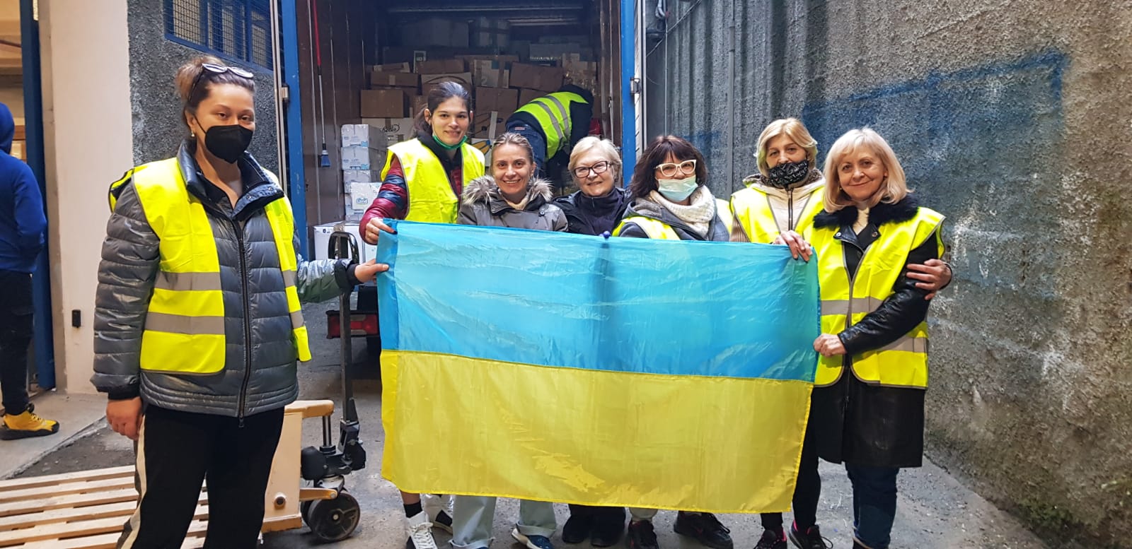 Emergenza Ucraina: il punto di raccolta in via Galimberti ad Alessandria