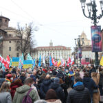 Centinaia in piazza a Torino per la manifestazione  "Cities Stand With Ukraine"