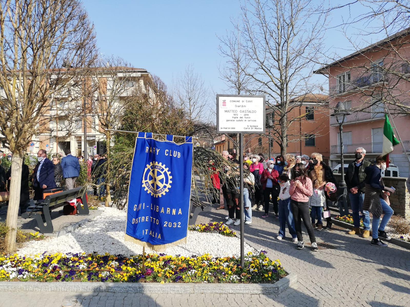 Gavi: giardini intitolati al vigile del fuoco Matteo Gastaldo