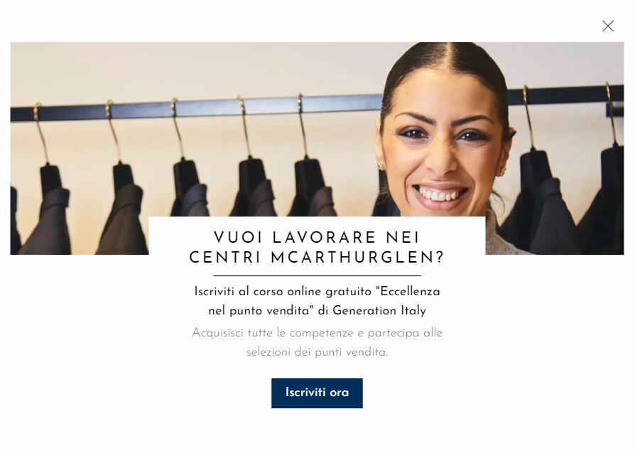 McArthurGlen, progetto Giovani e Lavoro: corso di formazione gratuito per addetti alle vendite