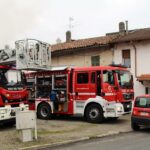 Alessandria, squadre dei Vigili del Fuoco in Litta Parodi per un incendio in casa privata