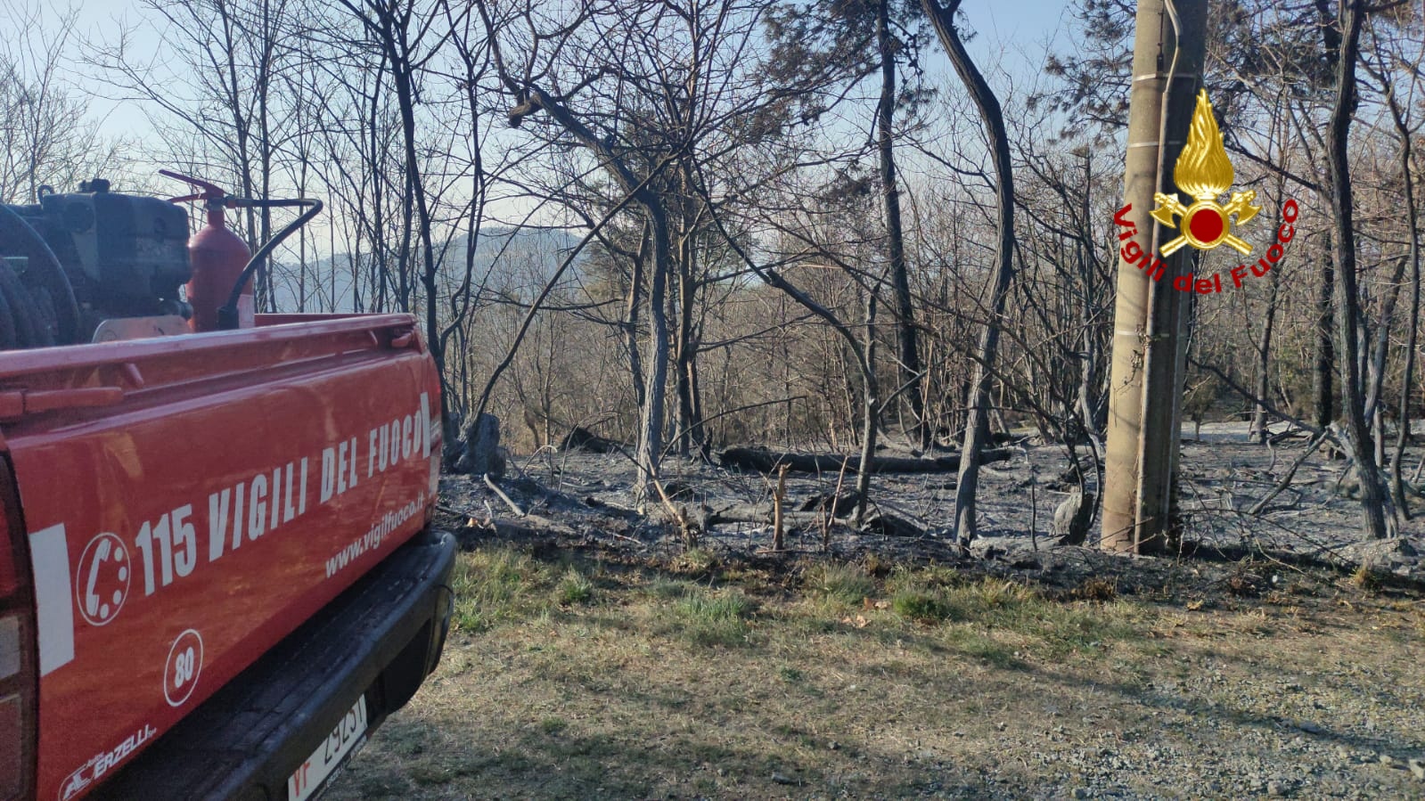 Mele: spento definitivamente l'incendio di vegetazione che ha interessato le alture