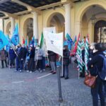 Terme di Acqui: manifestazione dei sindacati davanti al Grand Hotel