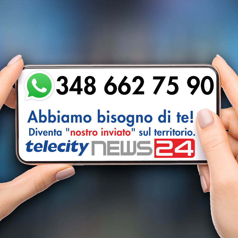 Abbiamo bisogno di te! Segnalaci una notizia e inviala su WhatsApp al 3486627590