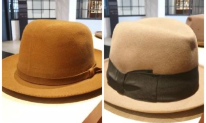 I cappelli della collezione del Museo Borsalino al Festival della Moda maschile a Sanremo