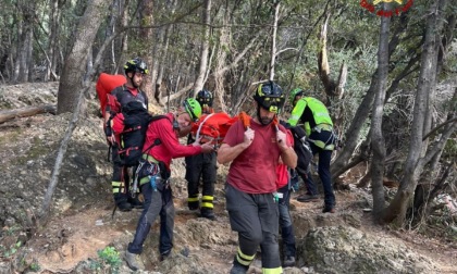 Vigili del Fuoco soccorrono donna sul promontorio di Portofino