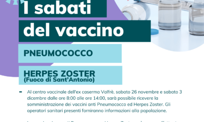Alessandria, domani chiusura dei centri vaccinali e proroga delle vaccinazioni contro Herpes Zoster e Pneumococco