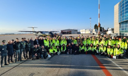 Soccorso terremoto, partito dall'aeroporto di Cuneo il team sanitario della Regione Piemonte