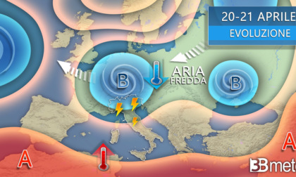 Meteo: preziose piogge in arrivo al Nord e temporali al Centrosud, Ponte del 25 aprile solo in parte salvo