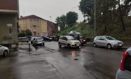 Incidente tra due auto in piazza Mentana ad Alessandria