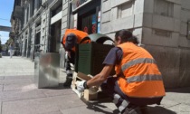 Più decoro ad Alessandria: riconvertiti i cassonetti per la spazzatura in centro