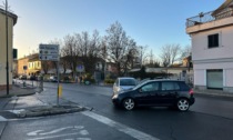 Spinetta Marengo, incidente tra due auto all'incrocio tra via Genova e via del Ferraio