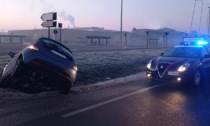 Villanova Monferrato, auto fuori strada senza feriti