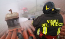 A fuoco canna fumaria a Tortona: intervengono i Vigili del Fuoco