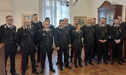 I carabinieri di Alessandria neo promossi ricevuti dal Comandante Provinciale Rocco